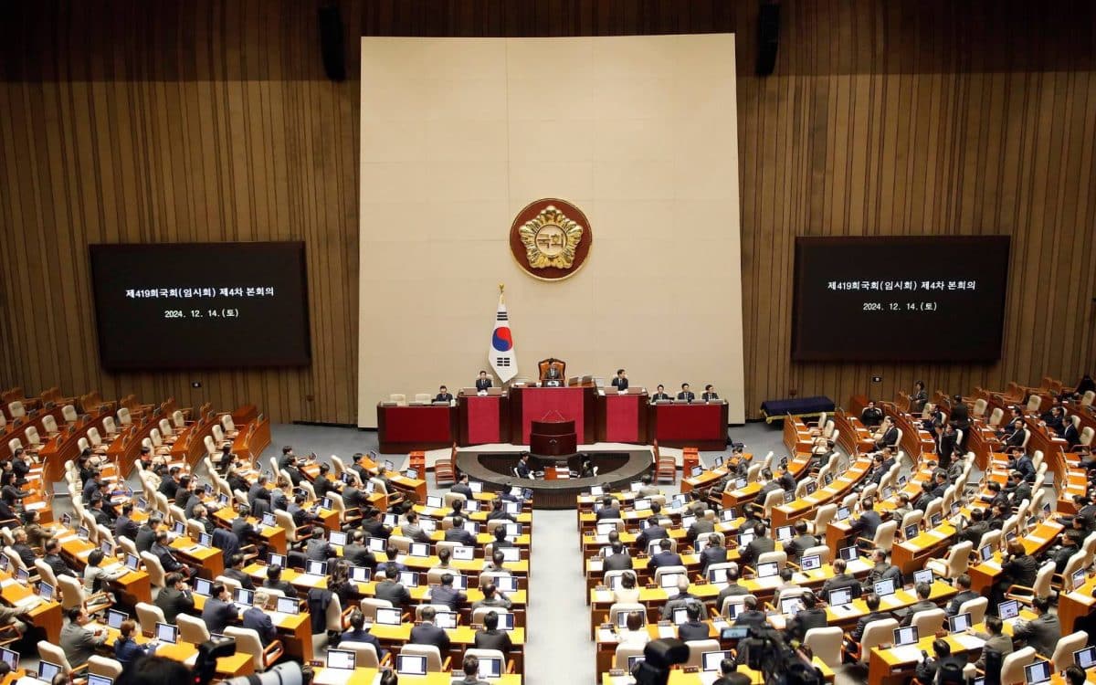 Parlament zatwierdza impeachment prezydenta Korei Południowej