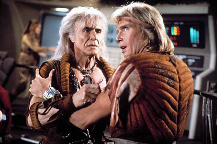 Ricardo Montalban (po lewej) i Judson Scott w „Star Trek II: Gniew Khana”.