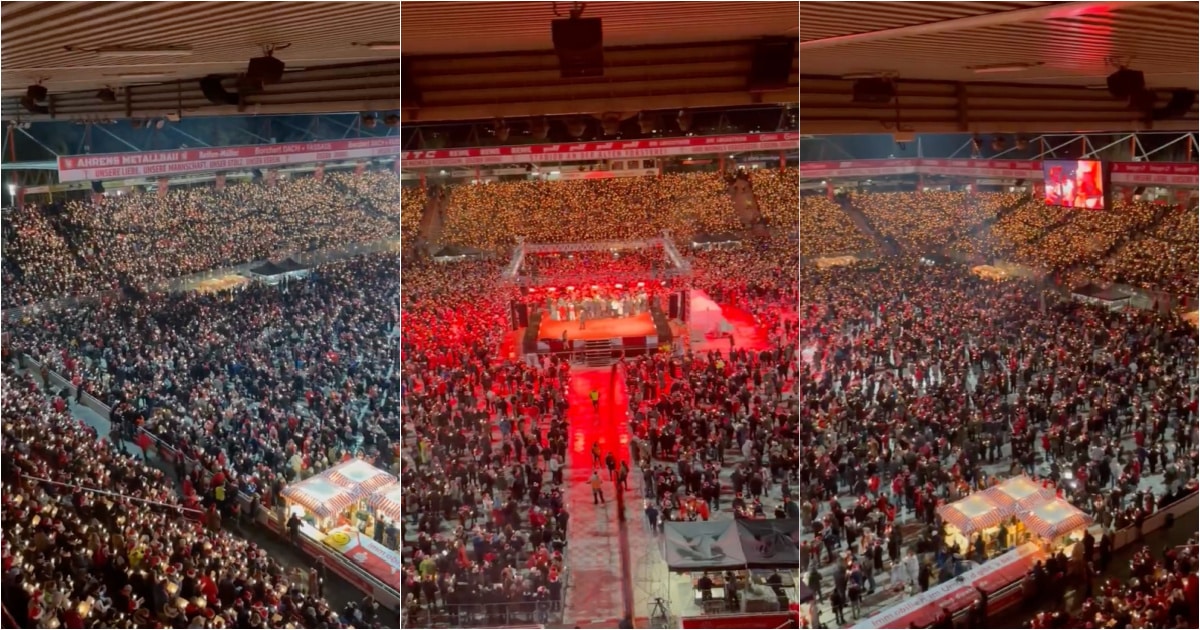 30 000 fanów Union Berlin wypełniło stadion, aby śpiewać kolędy