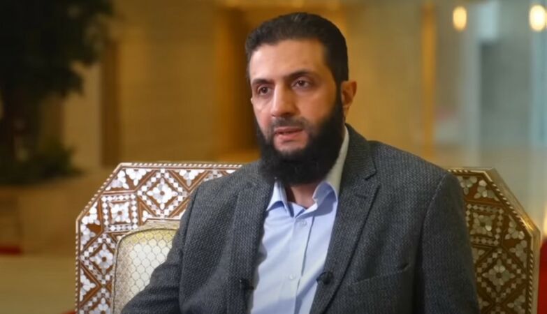 Przywódca rebeliantów HTS, Ahmad al-Charaa, który przejął władzę od Bashara al-Assada w Syrii.