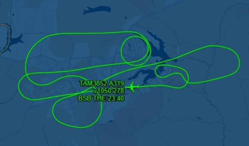 Samolot ogłasza stan nadzwyczajny po starcie w Brasilii i przymusowo ląduje