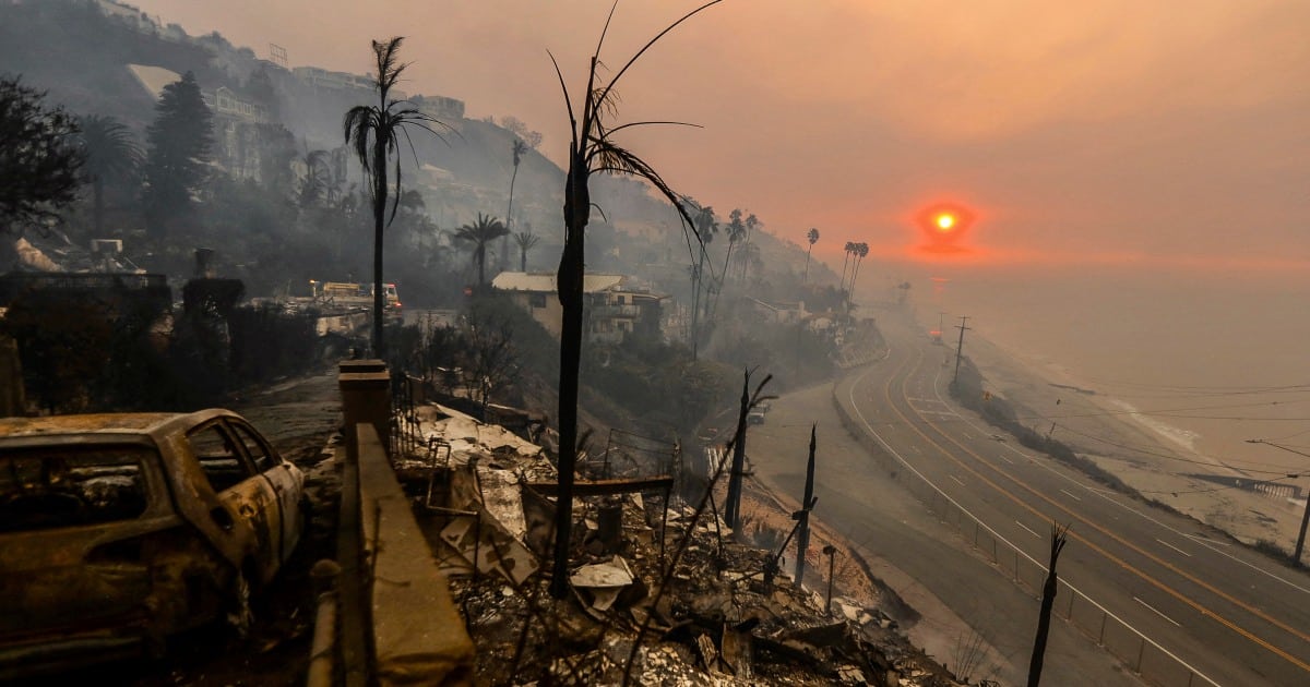 Zdjęcia z Los Angeles i Palisades ukazują niszczycielską skalę niekontrolowanych pożarów w Kalifornii