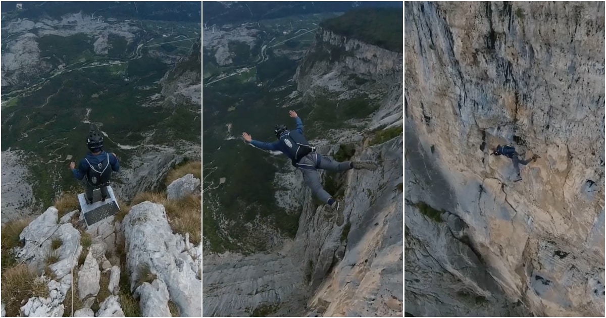 Base jumper cudem przeżywa dramatyczny skok… „Czułem, że to będzie mój ostatni”