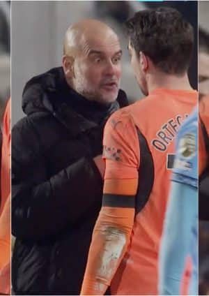 Guardiola przeżył niezwykły moment z bramkarzami na boisku po remisie