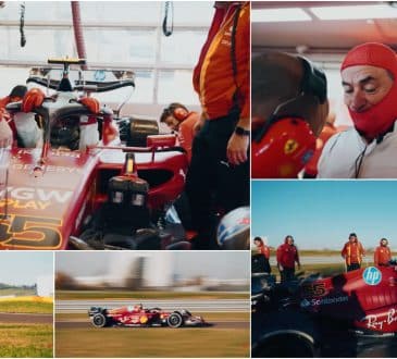 Wyjątkowy moment, kiedy Carlos Sainz (ojciec) siedzi i jeździ Ferrari F1