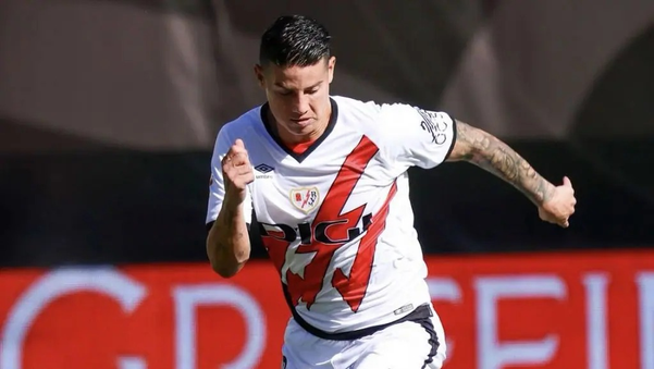 James Rodríguez włosy Rayo Vallecano