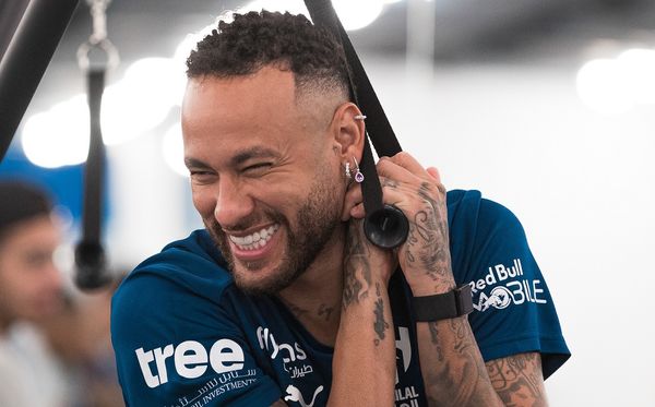 Neymar na treningu w Al-Hilal 