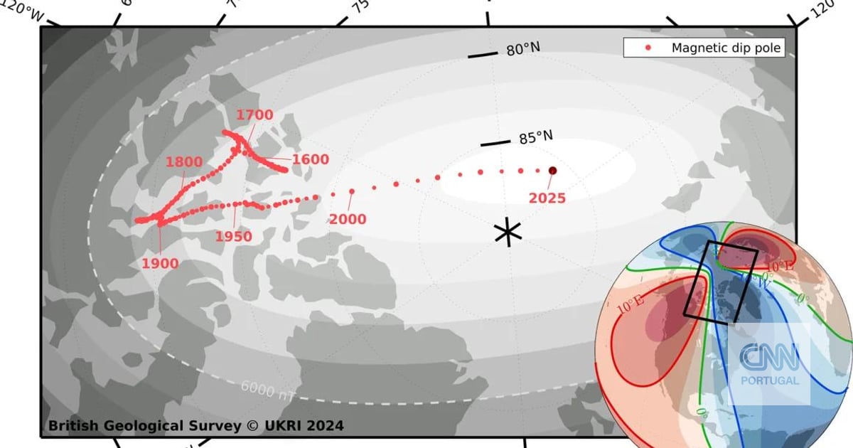 Naukowcy aktualizują lokalizację magnetycznego bieguna północnego Ziemi. Zmierza w kierunku Rosji