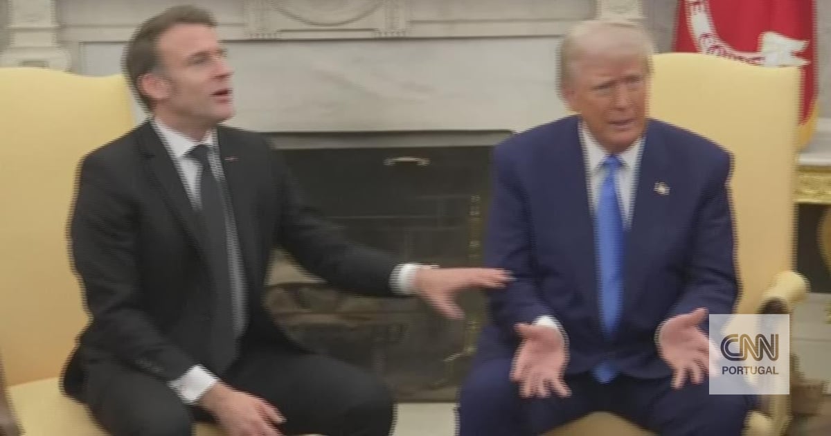 00:46 Trump mówi Europe "otrzymuje pieniądze" który pożyczył Ukrainie. Macron przerywa i koryguje prezydenta USA 5 minut