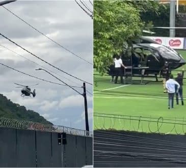 Neymar przybył helikopterem do pierwszego treningu w Santos