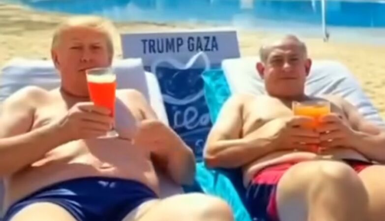 Netanjahu opalanie, piżmo jedzące Pate. Obrazy AI z kurortu „Trump Gaza” udostępnione przez… Trump