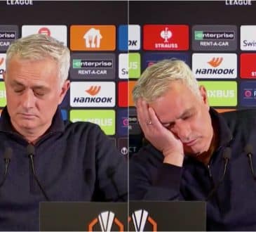 José Mourinho „zasnął” z długim pytaniem dziennikarza